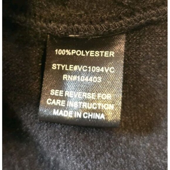 VICI Contrast Coat W Scarf Mid Length Fleece White Trim Style Fringe VC1094VC B - Picture 7 of 11